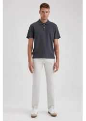 Defacto Regular Fit Short Sleeve Cotton Polo T-Shirt B0643Axns