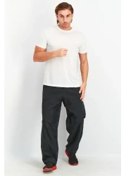 adidas Men Loose Fit Drawstring Tapered Leg Training Tack Pants, Black