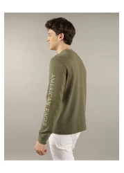 American Eagle تي شيرت AE Logo Graphic Theraml - كم طويل U-1182-3132