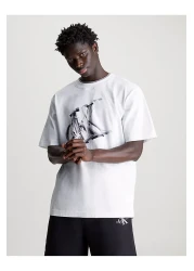 Calvin Klein تي شيرت ثلاثي الأبعاد بشعار ميتا مونوغرام