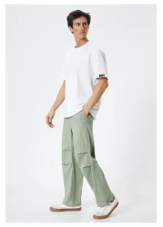 Koton Oversize Parachute Trousers with Cargo Pocket Detail