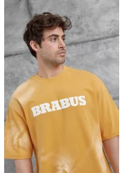 NOMARC Mustard Brabus Written Oversize Tshirt