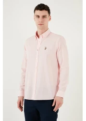 U.S. Polo Assn. 100% Pu Cotton Regular Fit Button Collar Logo Men's Shirt G081Gl 0042084002