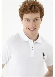 U.S. Polo Assn. BASE. Polo Assn. Men's White Basic T-Shirt