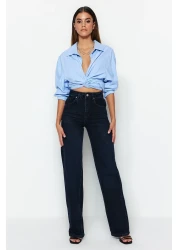  Collection Midnight Blue High Waist Wide Leg Jeans TWOSS23JE00083
