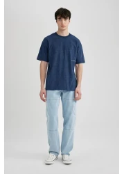 Defacto Boxy Fit Crew Neck Printed Short Sleeve T-Shirt C2138ax24sm