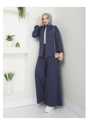 Moda Krash Modal Fabric Cardigan Sports Suit