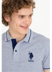 U.S. Polo Assn. تي شيرت رمادي للرجال