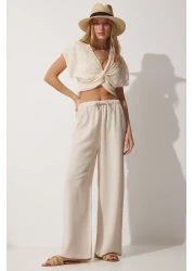 Happiness İstanbul Loose Linen Trousers