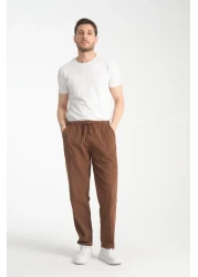 Klothy Kety Men's Comfortable Linen Look Trousers