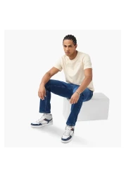 Lee Cooper تي شيرت بطبعة جرافيكية ورقبة دائرية وأكمام قصيرة