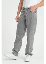 İLKCET MODA Men's Loose Fitting Baggy Jean Trousers