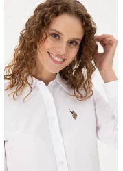 U.S. Polo Assn. Women's White Long Sleeve Basic Shirt 50295704 -Vr013