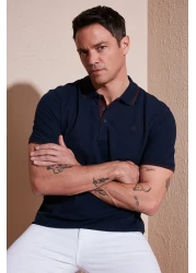 Buratti 100% Cotton Button Regular Fit Polo Neck t Shirt Men's Polo Neck t Shirt 5902118