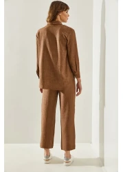 Bianco Lucci Women's Upper and Lower Set - Elastic Waist Pants60111075