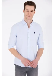U.S. Polo Assn. Light Blue Men's Basic Shirt - Long Sleeve50262932-VR003