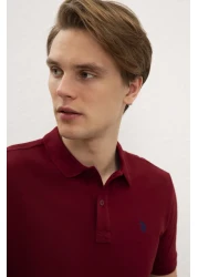 U.S. Polo Assn. تي شيرت رجالي أحمر