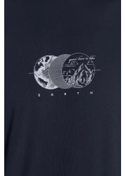  Collection Oversize Black PrinTed CoTTon T-Shirt - TMNSS23TS00261