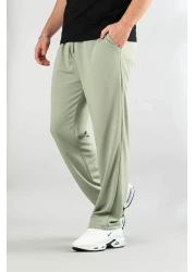 bombe Men's Black Comfortable Fit Bagy Pants Fabric Belted Drawstring Lycra Fabric Canvas Blend Trousers