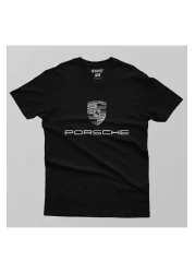Crazy Porsche Black Logo Men's T-Shirt