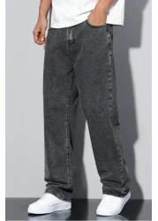 COOL TARZ Men's Smoked Relaxed Cut Baggy Pants