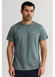 Gantt Crew Neck Tshirt Gray Gant