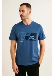 Lacco Crew Neck Ddf Print Blue