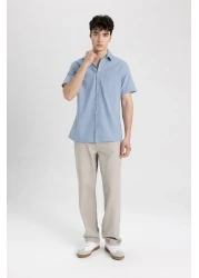 Defacto قميص قصير الأكمام بقصة ضيقة - R1706az24sm