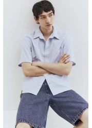 H&M Regular Fit Short-sleeved Oxford shirt