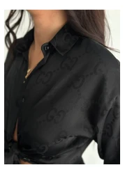 JESSE STORY Satin Self Patterned Women's Shirt