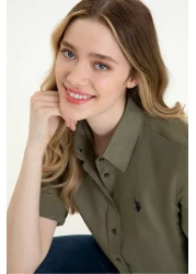 U.S. Polo Assn. Women's Green Shirt