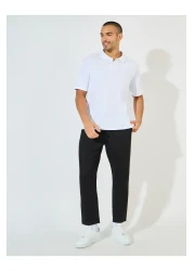 Styli Oversized Heavy Cotton Jersey Raglan Polo