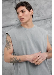 NOMARC Gray Washed Oversize Tank Top