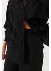 Bianco Lucci Women's Süzene Embroidered Top and Bottom Set 60551003