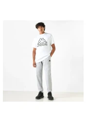 Kappa Logo Detail Joggers with Drawstring Closure and Pockets