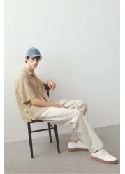 H&M Loose Fit Waffled resort shirt