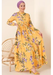 Bigdart 2144 Judge Collar Hijab Dress - A.Hardal