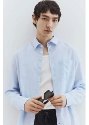 H&M Regular Fit Linen-blend shirt
