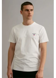 Gantt Crew Neck Tshirt White Gant