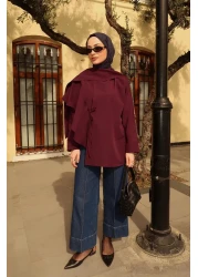 KADRİYE BAŞTÜRK Double Leg Jeans Dark Blue