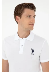 U.S. Polo Assn. تي شيرت أبيض رجالي - موديل أساسي50284633-VR013