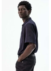 H&M Regular Fit Linen-blend resort shirt