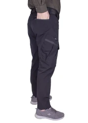 Nikbin Tactical Pants - Flexible, Lightweight, Lycra Cargo Pocket (Summer - Black)