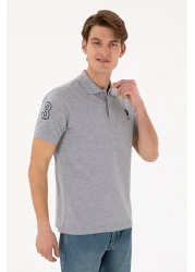 U.S. Polo Assn. Slim Fit Men's Polo Neck Gray Melange 50305929 -Vr086