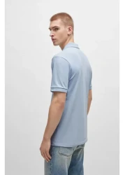 Boss Men's Blue Polo Neck T-Shirt