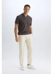 Defacto Regular Fit Short Sleeve Pleated Polo T-Shirt B6382Ax25Sp