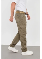 FRANKNESS JNS New Season Men's Cargo Pants - Relaxed Fit, Lycra Gabardine Fabric