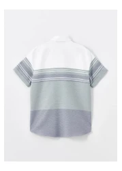 LC Waikiki Striped Regular Fit Men's Shirt - Short Sleeve