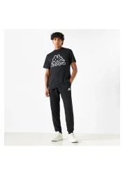 Kappa Logo Detail Joggers with Drawstring Closure and Pockets