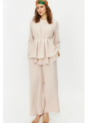  Modest طقم تونيك منسوج من الأسفل مع مجموعة من الحجر، TCTSS24US00009